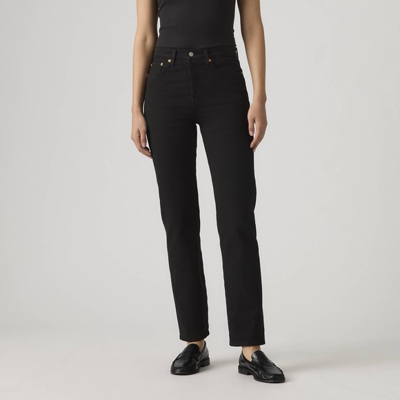 Levi's Denim - Levi’s Premium Wedgie Straight Jeans Size 26 Black